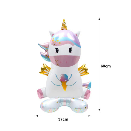 Silver - Unicorn Party Disposable Tableware Plates Cups Napkins Tablecloth Girl Birthday Unicorn Party Decoration Baby Shower Supplies By WTB