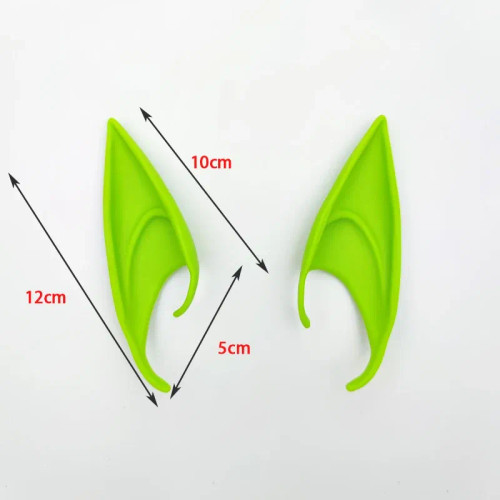 Brown - 1Pairs Cosplay Latex Fairy Angel Elf Ears Halloween Masquerade Party Costumes Halloween Party Decoration Supplies Photo Props By WTB