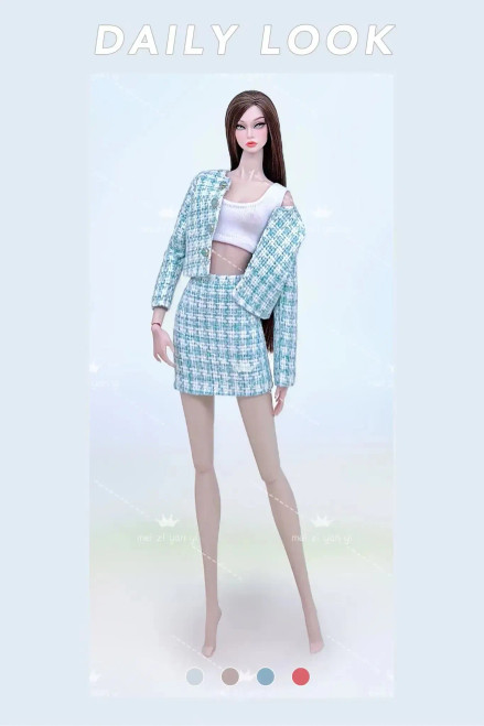 Light Green - Dress For Barbie Accessories Clothing Clothes Fashionistas Princes Cosplay Costume For Barbie Clothes Set Girls Birthday Toys By WTB