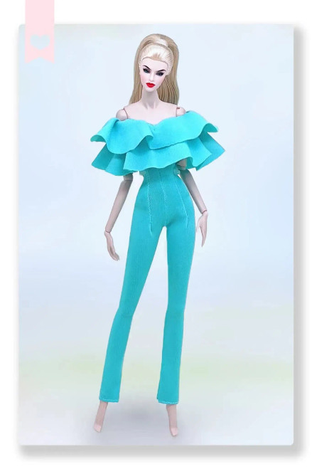 Sky Blue - For Bride Dress For Barbie Clothes 30 Cm Dresses Gowns Doll Party Dress Clothing Accessories Outfit Princess Costume Wedding By WTB