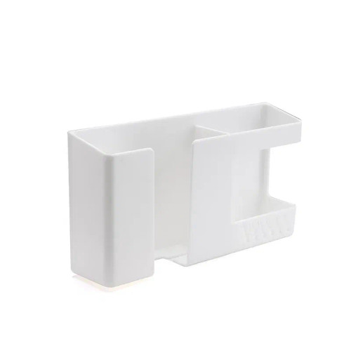 Red - White Wall Hanging Storage Box Household Living Room Conditioner Remote Control Bedside Phone Storage Holder Organizer Box Shelf By WTB