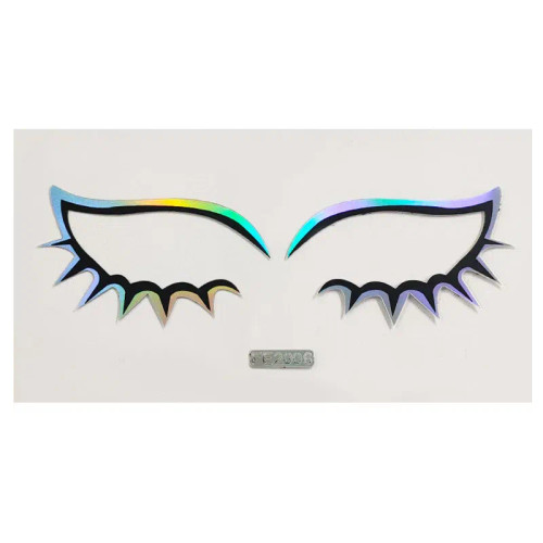 Cherry - Laser Gold Eyes Decorative Stickers Eyebrow Eyeliner Face Art Sticker Decals Halloween New Year Festival Party Diy Decorations By WTB