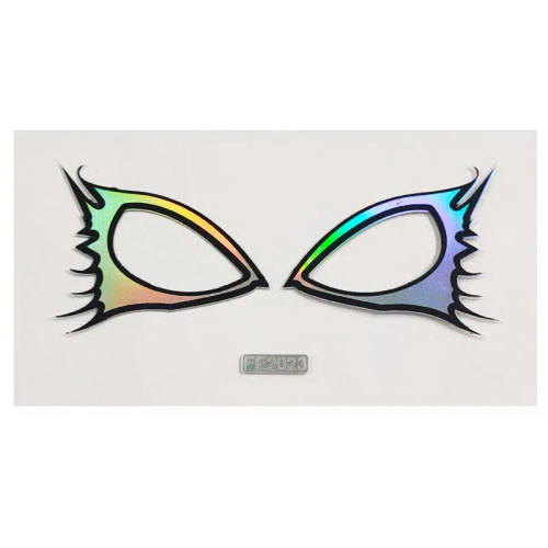 Nude - Laser Gold Eyes Decorative Stickers Eyebrow Eyeliner Face Art Sticker Decals Halloween New Year Festival Party Diy Decorations By WTB