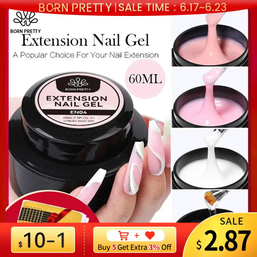 Red Bronze - Born Pretty 60/30Ml Hard Jelly Extension Nail Gel Polish French Nails Nude Pink White Clear Fibre Glass Gum For Manicure Extend By WTB