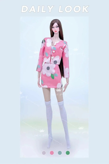 Black - For Barbie Clothes Doll Overalls Clothing And Accessories Outfits For Barbie Dress Black Doll Uniform Princess Dress Settoy By WTB