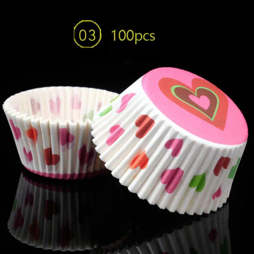 Army Green - 100Pcs Cake Muffin Cupcake Paper Cups Cake Box Cupcakes Liner Mold Kitchen Baking Accessories Cake Mold Cooking Tools By WTB