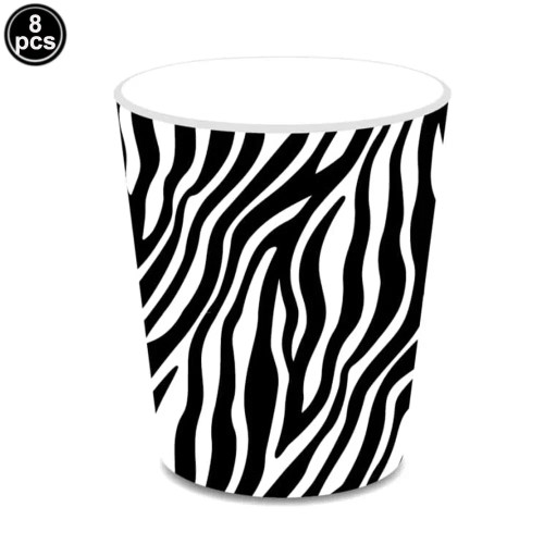 Dark Khaki - Animal Print Disposable Tableware Leopard Printed Paper Plates Napkins For Birthday Party Jungle Safari Theme Party Decoration By WTB