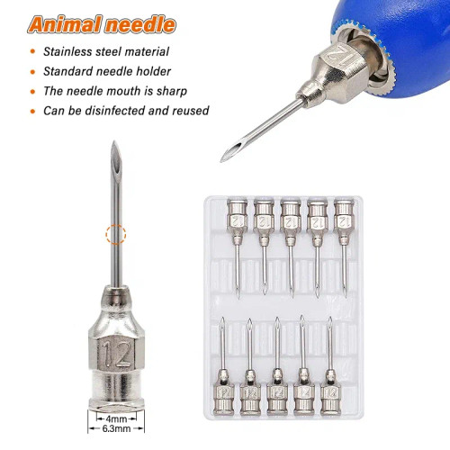 Light Grey - 1-10Ml Automatic Veterinary Continuous Syringe Animal Injection Adjustable Vaccine For Livestock Pig Cattle Sheep Chicken By WTB