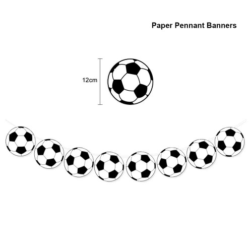 Purple - Soccer Birthday Party Decorations Disposable Tableware Paper Plates Cups Napkins Tablecloth Balloon Banner Soccer Party Supplies By WTB