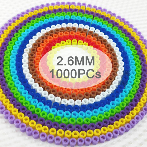 Deep Blue - 2.6Mm Mini Beads 1000Pcs Fuse Beads For Kids Gift Hama Beads Diy Puzzles Iron Beads High Quality By WTB
