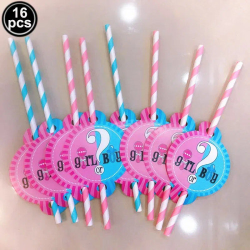 Army Green - Gender Reveal Party Decorations Disposable Tableware Plates Cups Napkins Tablecloth Boy Girl Balloon Fringe Curtain By WTB