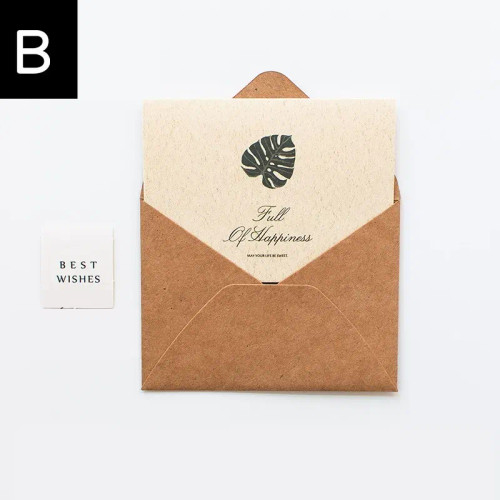 Yellow - Retro Designs Vintage Style Greeting Cards With Envelopes And Stickers Holiday Greeting Cards Assortment By WTB