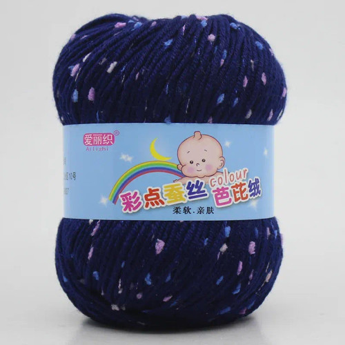 Light Purple - High Quality Worsted Wool Thread Colorful Eco-Dyed Needlework Baby Cotton Cashmere Yarn For Hand Knitting Crochet Drop Shipping By WTB