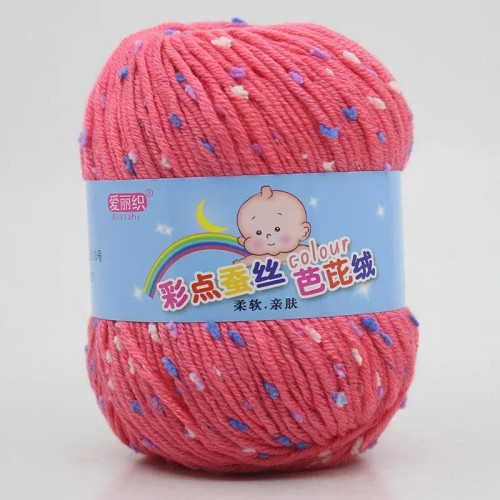 Ivory - High Quality Worsted Wool Thread Colorful Eco-Dyed Needlework Baby Cotton Cashmere Yarn For Hand Knitting Crochet Drop Shipping By WTB