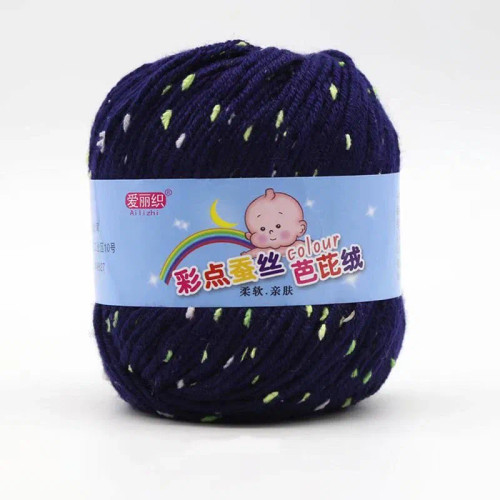 Light Black - High Quality Worsted Wool Thread Colorful Eco-Dyed Needlework Baby Cotton Cashmere Yarn For Hand Knitting Crochet Drop Shipping By WTB