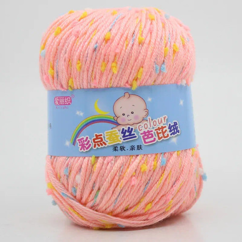 Lavender - High Quality Worsted Wool Thread Colorful Eco-Dyed Needlework Baby Cotton Cashmere Yarn For Hand Knitting Crochet Drop Shipping By WTB
