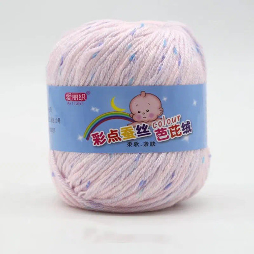 White - High Quality Worsted Wool Thread Colorful Eco-Dyed Needlework Baby Cotton Cashmere Yarn For Hand Knitting Crochet Drop Shipping By WTB