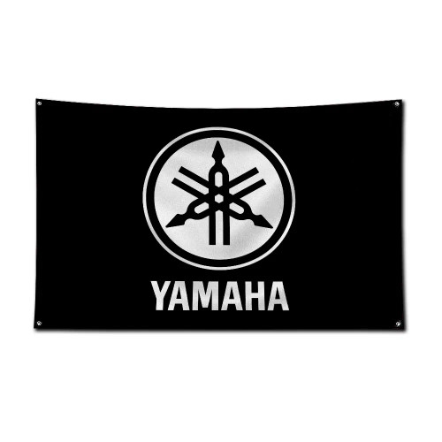 Purple, Size: 90 X 150Cm - 3X5 Ft Motorcycle Racing Y-Ya-Ma-Has Flag Polyester Digital Printing Banner For Garage Wall Art Out Door Decoration With Grommet By WTB
