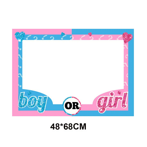 Green - Gender Reveal Party Decorations Disposable Tableware Plates Cups Napkins Tablecloth Boy Girl Balloon Fringe Curtain By WTB