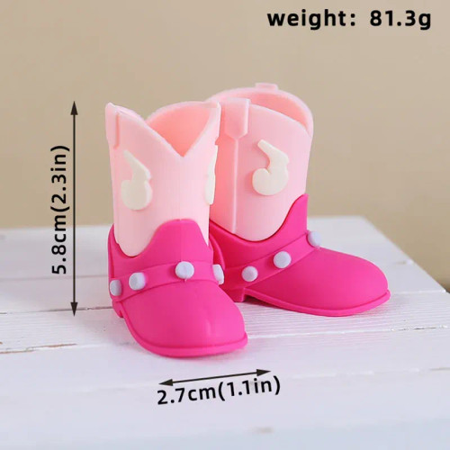 Chocolate - Cowboy Cake Topper Western Cowboy Hat And Boot Cupcake Toppers With Balls Western Theme Birthday Party Baby Shower Supplies By WTB