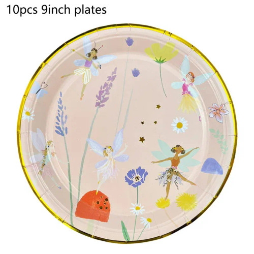 Mint Green - 12/24Pcs Fairy Cake Topper Girl Birthday Party Cupcake Topper Fairy Theme Party Decoration Wing Angel Fairy Cake Topper By WTB