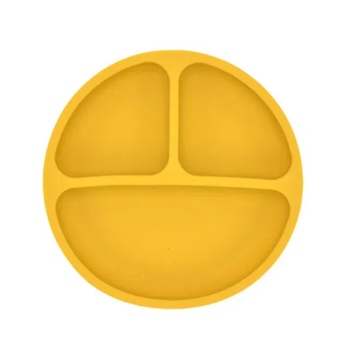 Beige - 9Colors Baby Plate Set Food Grade Silicone Dishes Bpa-Free Tableware Kids Feeding Bowls Kids Learning Dishes Tray Dropshiping By WTB