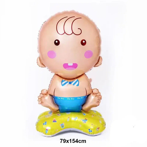 Khaki - Gender Reveal Party Decorations Disposable Tableware Plates Cups Napkins Tablecloth Boy Girl Balloon Fringe Curtain By WTB