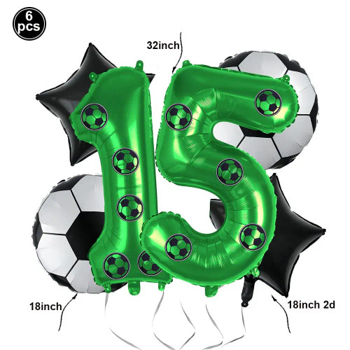 Chocolate - Soccer Birthday Party Decorations Disposable Tableware Paper Plates Cups Napkins Tablecloth Balloon Banner Soccer Party Supplies By WTB