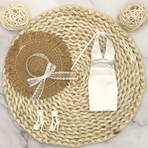 Green - 32Cm Supermodel Doll Clothes Suit European Fashion Trendy Little White Skirt Exquisite Accessories Set Diy Toy Collector Gifts By WTB