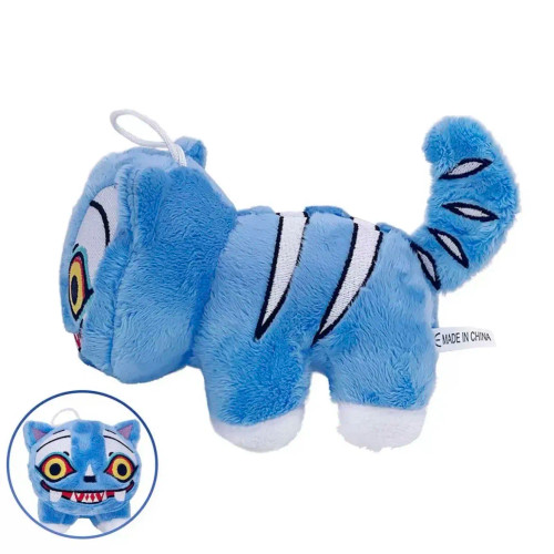 Crimson - Treasuringu New Hot Kpop Demon Plush Toys Game Hunters Tiger Stuffed Toy Doll Blue Tiger Animals Plushie Birthday Gifts By WTB