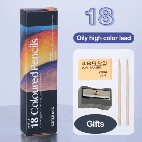12/24/48/72 Colors Color Pencil Diy Set Includes: Wooden Color Pencil Sharpener Eraser School Office Supplies Art Stationery By WTB