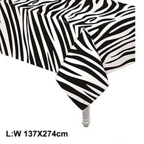 Brown - Animal Print Disposable Tableware Leopard Printed Paper Plates Napkins For Birthday Party Jungle Safari Theme Party Decoration By WTB