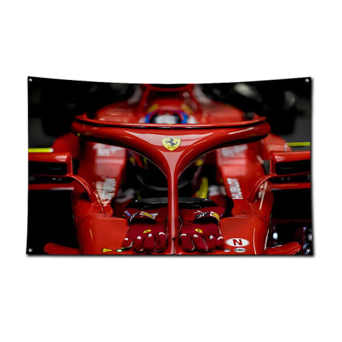 Green, Size: 120 X 180Cm - 3X5 Ft F1 Racing Flag Polyester Digital Printing Banner For-F-F-Ferraris-Garage Wall Art Out Door Decoration With Brass Grommet By WTB