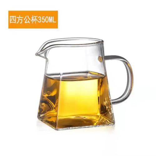 Black - Multi-Size Square Glass Teapot High Borosilicate Glass Tea Pot Stainless Steel Tea Filter Teapot Tea Infuser Tea Set Household By WTB