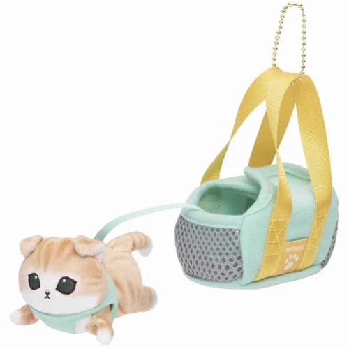 Beige - Hot Kawaii Plush Keychain Pendant Cartoon Mofusand Shark Cat Cross-Dressing Hello Kitty Kuromi Doll Stuff Backpack Decor Toys By WTB