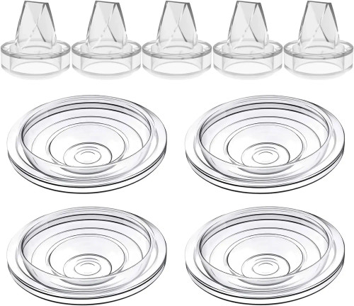 White - Silicone Duckbill Valve And Silicone Diaphragm, Compatible With S12Pro/S9Pro/S12/S9 Wearable Breastpump Parts Replace By WTB