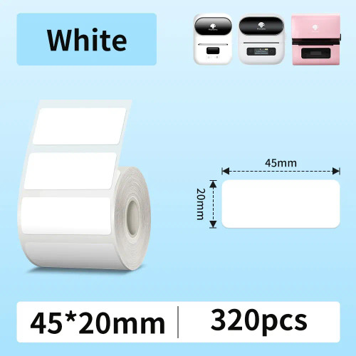 Pink - Phomemo Label Maker Paper M110 Label Adhesive Paper White Waterproof Thermal Sticker For M110 M221 M200 M220 Portable Printer By WTB