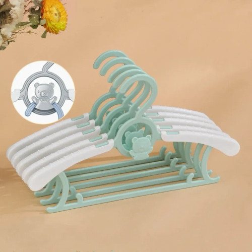 Xmsj 10Pcs Kids Clothes Hanger Racks Portable Plastic Display Hangers Windproof Children Coats Hanger Baby Clothing Organizer By WTB