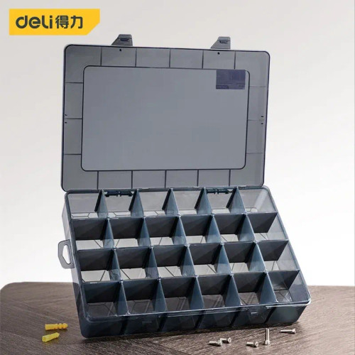 Blue - 1Pcs Multi-Lattice Slots Tool Case Storage Boxes Adjustable Transparent Tool Box Screw Craft Jewelry Accessories Organizer Box By WTB