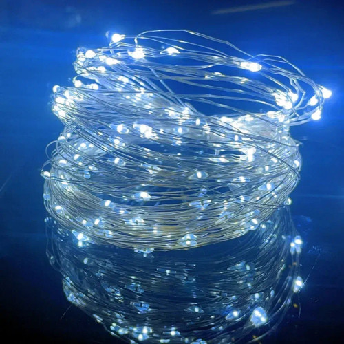 Emitting Green, Wattage: 11-15W, Style: X - Led String Lights Copper Silver Wire Waterproof Fairy Lights Garland Light For Christmas Wedding Party Decoration With Battery By WTB