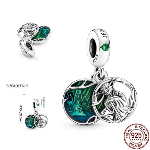 Multi - New Charm Plata De Ley 925 Silver Disney Star Warsries Mandalorian Helmet Charm Bead Fit Original Brand Bracelet Birthday Gift By WTB