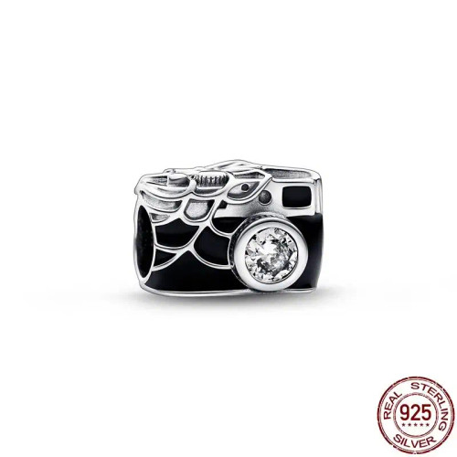 Carbonized - New Charm Plata De Ley 925 Silver Disney Star Warsries Mandalorian Helmet Charm Bead Fit Original Brand Bracelet Birthday Gift By WTB