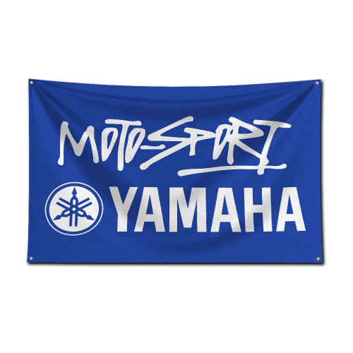 Black, Size: 90 X 130Cm - 3X5 Ft Motorcycle Racing Y-Ya-Ma-Has Flag Polyester Digital Printing Banner For Garage Wall Art Out Door Decoration With Grommet By WTB