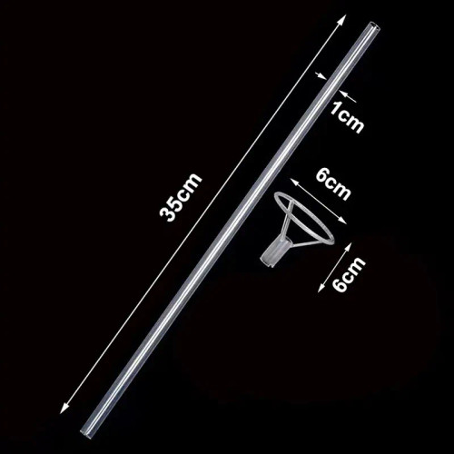 Laser, Ballon Size: 10Inch, Shape: O - 10-50Pcs 35Cm&70Cm Transparent Balloon Holder Sticks With Cups Bobo Balloon Accessory Wedding Birthday Decoration Supplies By WTB