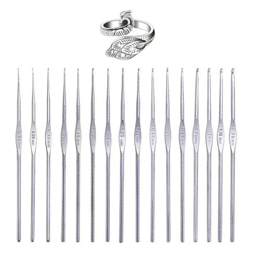 Dark Gray - Kraball Crochet Knitting Hooks Set Needle Diy Handmade Sewing Knit Tool Accessories Set For Sweater Diy Craft Scarf Weaving By WTB