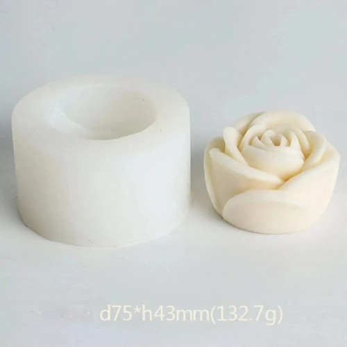 Dark Khaki - Lotus Flower Silicone Candle Mold Sunflower Peony Multi Style Soap Resin Crystal Mould Heart Rose Chocolate Ice Making Set Gifts By WTB