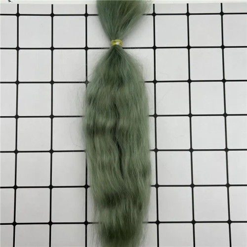 Violet - Top Quality Many Colors Reborn Doll Mohair Wig Natural Black White Light Coffee Colors Diy Bjd Doll Reborn Doll Hair Accessories By WTB