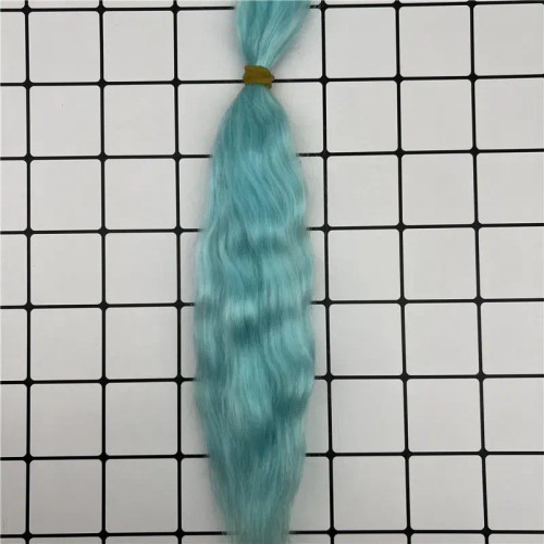 Armygreen - Top Quality Many Colors Reborn Doll Mohair Wig Natural Black White Light Coffee Colors Diy Bjd Doll Reborn Doll Hair Accessories By WTB