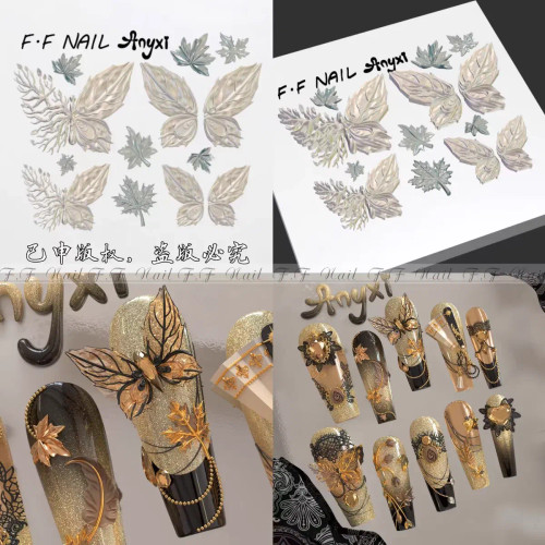 White Smoke - 1Pc Snake Flamingo Jellyfish Dragon Dtream 3D Acrylic Mold Nail Art Diy Silicone Nail Art Templates Nails Mold By WTB