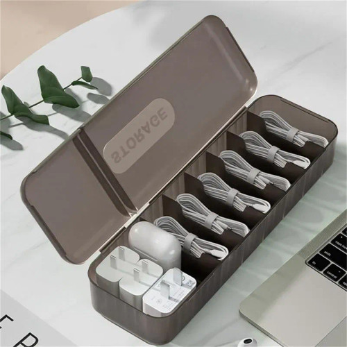 Green - Nordic Plug Board Storage Box Cable Wire Organizer Case Socket Wireless Wifi Router Bracelet Desktop Data Line Plug Holder Shelf By WTB